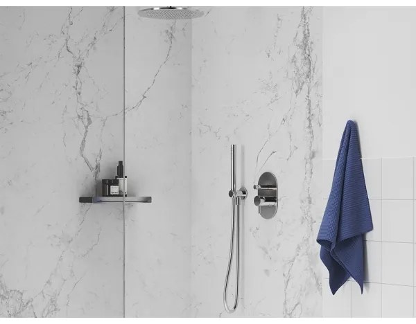 Ravak X07P176 - Flessibile doccia in plastica 150 cm cromo lucido