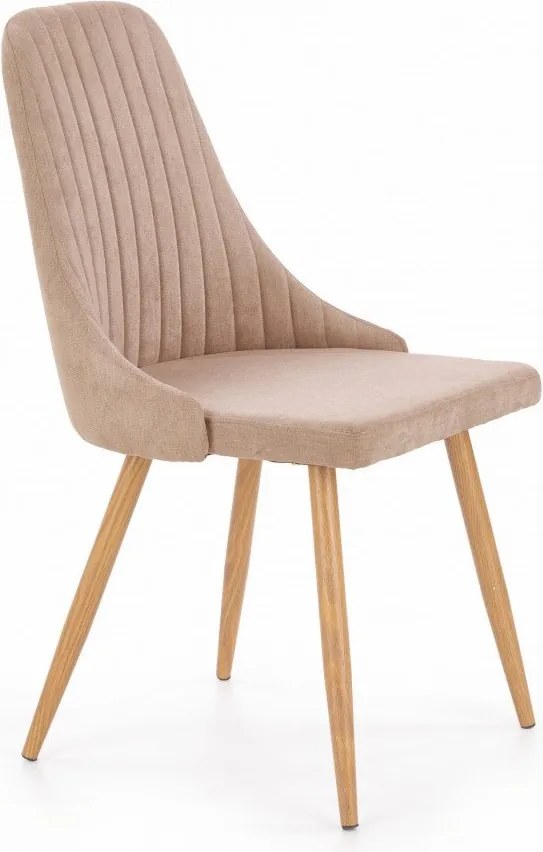 Sedia tessile K285 beige - H 85 cm