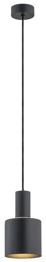 Argon 4219 - Lampadario a sospensione con filo SINES 1xE27/15W/230V d. 12 cm nero