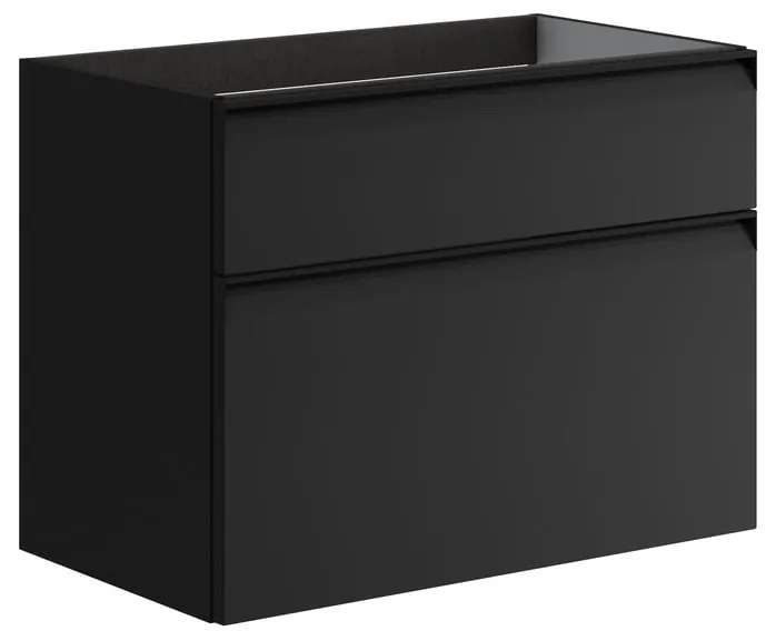 Mobile da bagno sotto lavabo Fusion antracite opaco L 79.5 x H 60 x P 45.5 cm 2 cassetti, lavabo non incluso