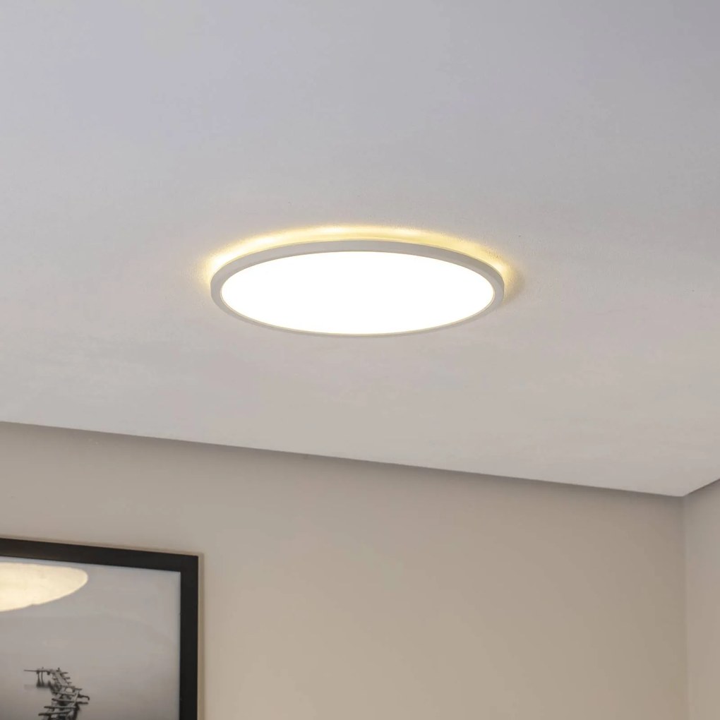Pannello LED Aqua, Ø 40 cm, bianco, metallo/plastica CCT dimmerabile Aqua TK Lighting,, Bianco / Opale, Bagno, Metallo, Moderno, Pannello LED