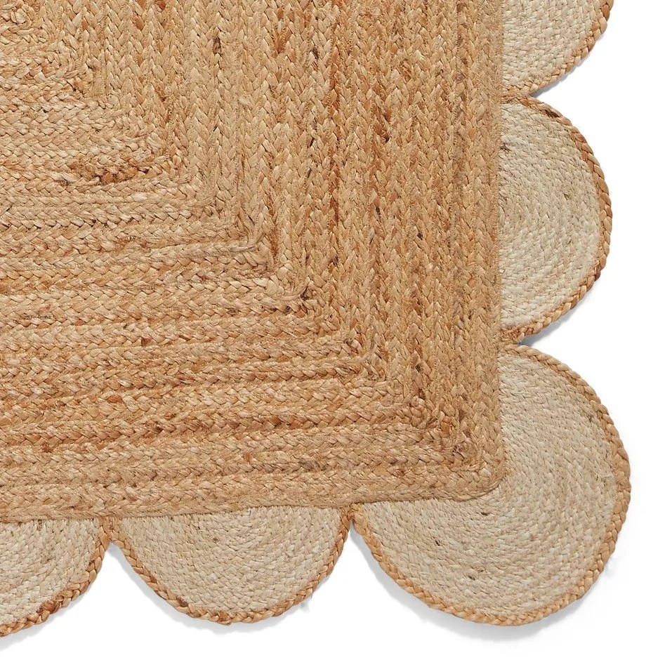 Tappeto di colore naturale in iuta 160x230 cm Savannah Jute – Think Rugs