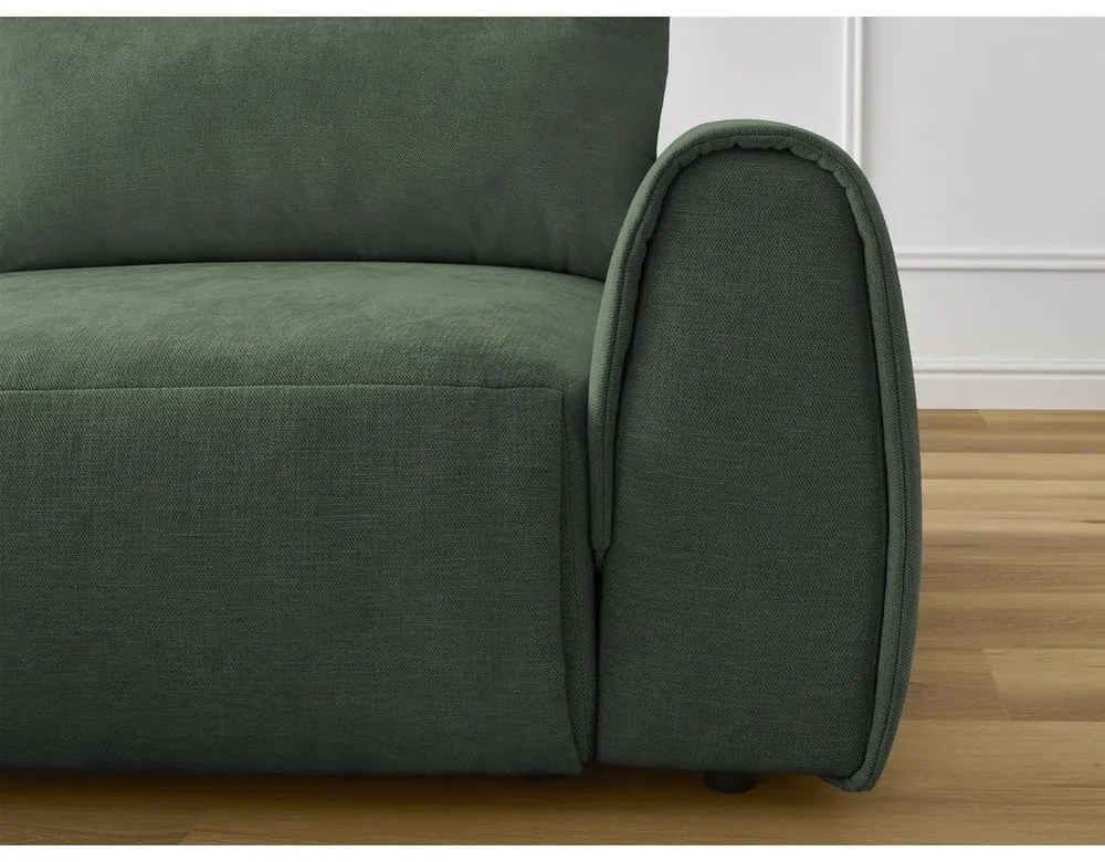 Divano angolare in verde scuro Aden – Bobochic Paris