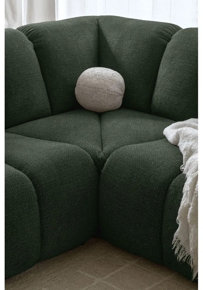 Divano angolare verde scuro (con penisola a sinistra/a U) Shell – Miuform