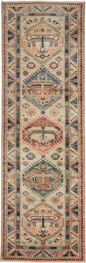 Kazak Tappeto orientale 80 x 260 Beige (Pakistan) Annodato A Mano