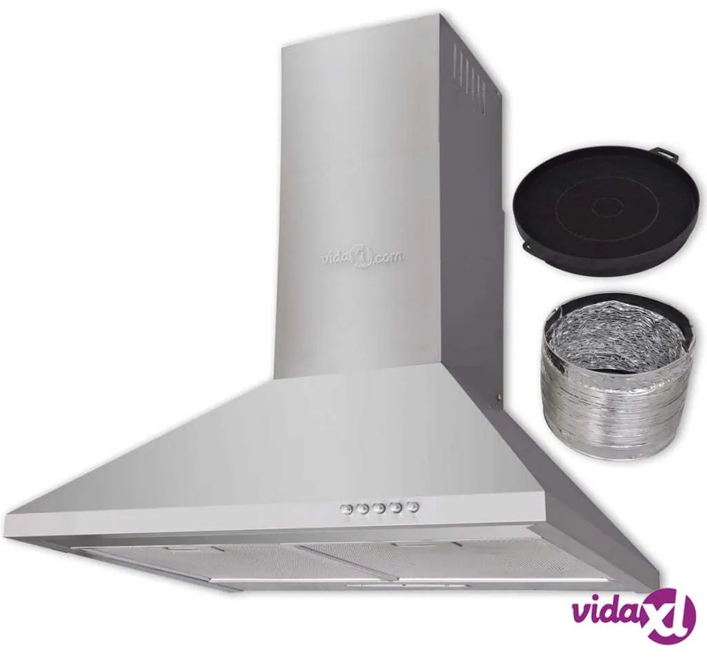 vidaXL Cappa da Cucina in Acciaio Inossidabile 600 mm