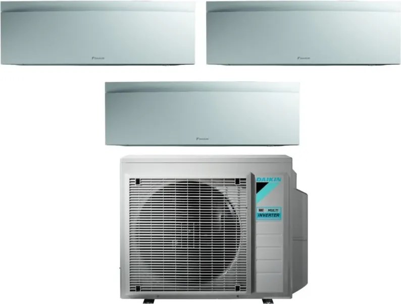 Daikin - Condizionatore Bluevolution Trial Split emura white iii 7+9+9 con 3MXM68A R-32 Wi-Fi Integrato Bianco Opaco - Garanzia Italiana