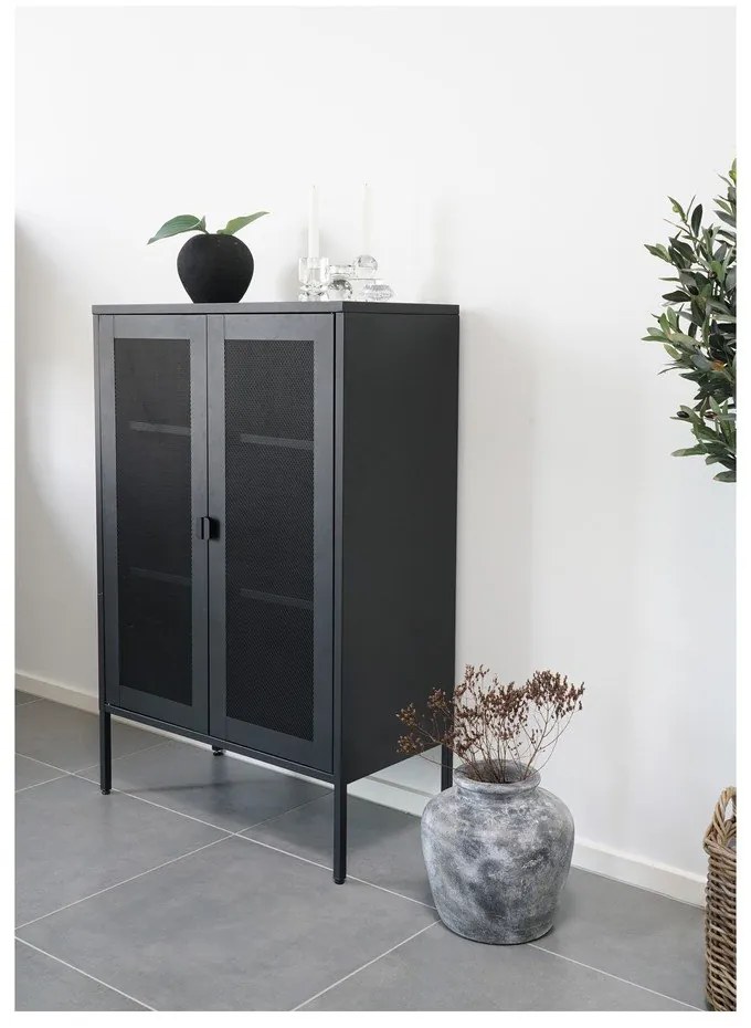 Vetrina in metallo nero 80x120 cm Melbourne - House Nordic