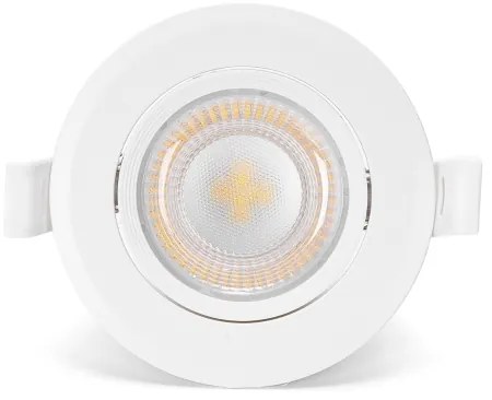Aigostar - Set da 3 faretti da incasso LED, 5 W, 230 V, 4000 K, Ø 8,5 cm, bianco