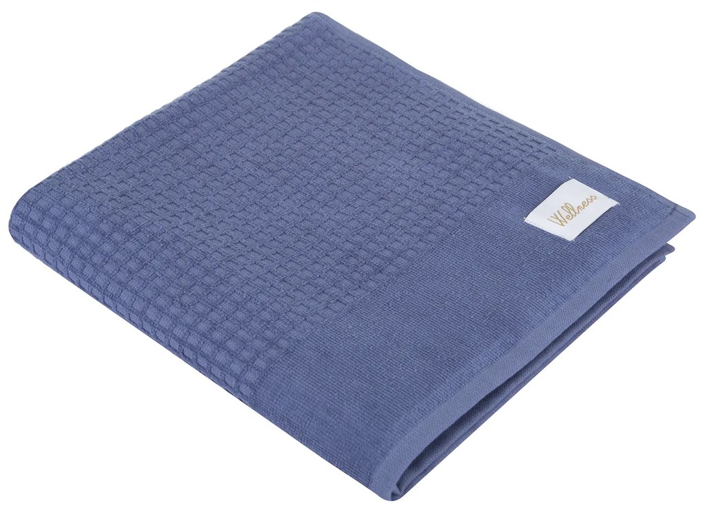 Asciugamano viso 50x100 cm Wellness blu avio