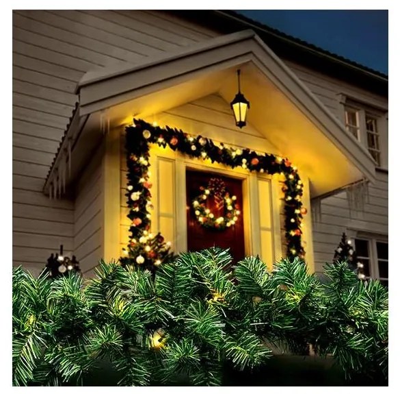 Solight 1V299 - LED decorazione natalizia da esterno GIRLANDA 112xLED/3,6W/230V 700 cm IP44