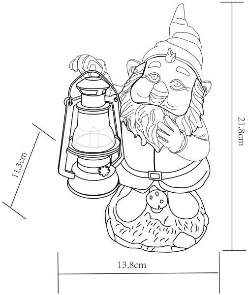 Globo 3314 - Lampada solare da esterno SOLAR 1xLED/0,07W/2V nano