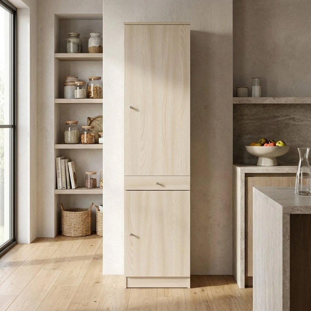 TRACK - mobile colonna portaoggetti a due ante ed un cassetto