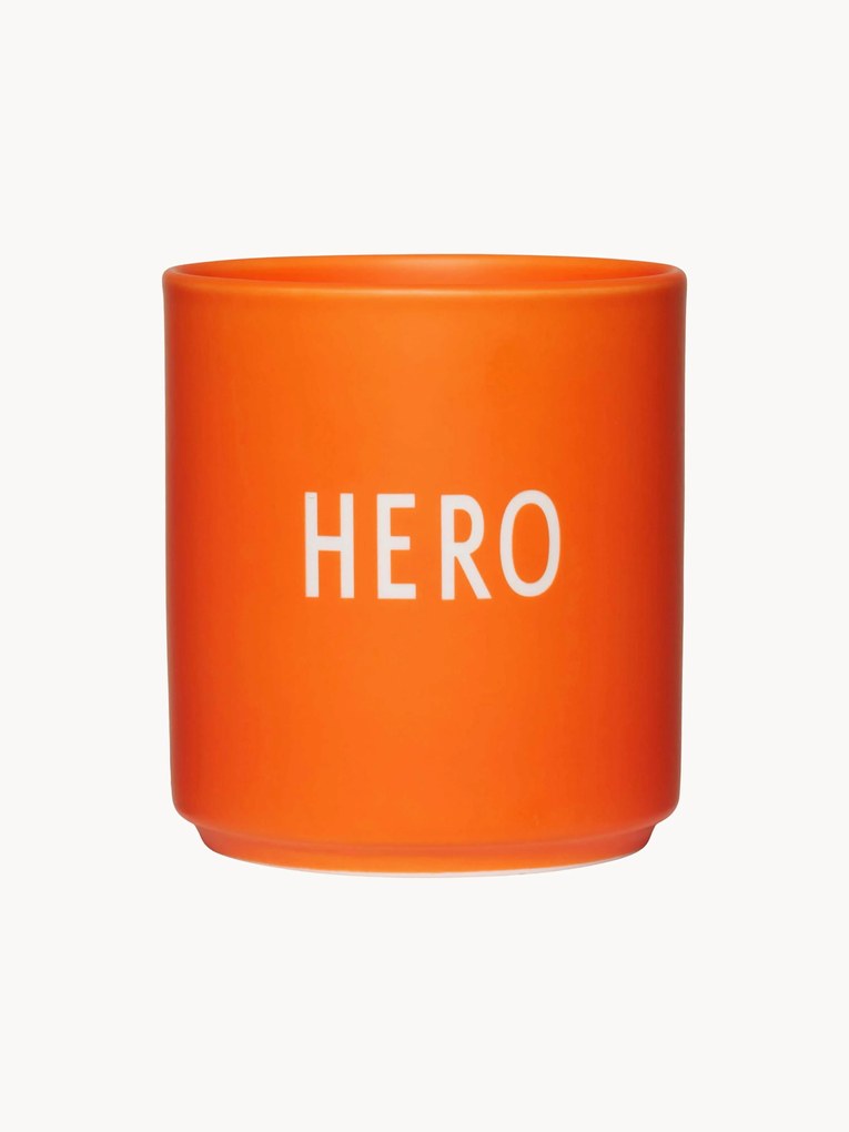 Tazza di design con scritta Favourite HERO