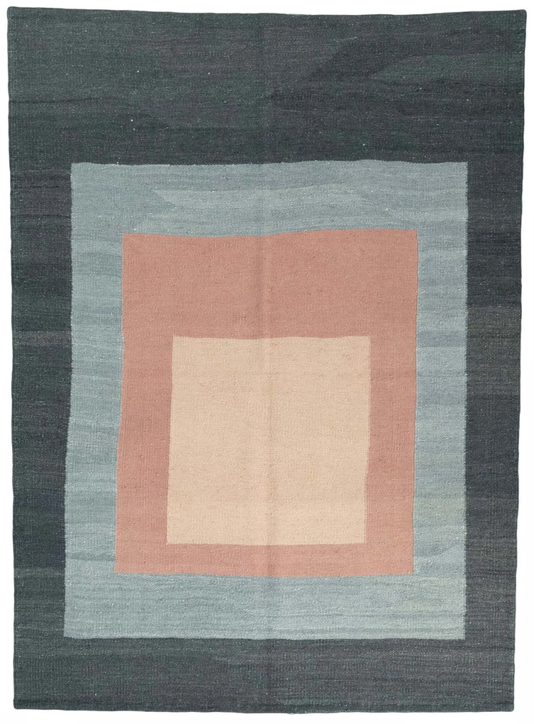 Kilim Tappeto 150 x 210 Nero (Iran) Tessuto A Mano