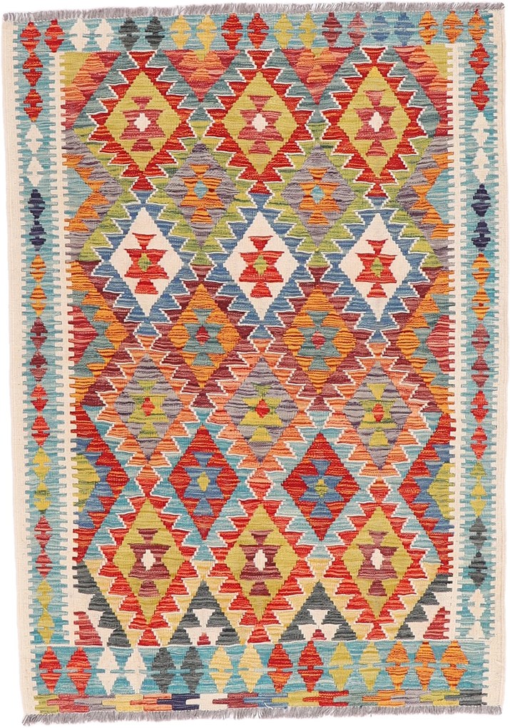 Kilim Tappeto 160x120 (Pakistan) Tessuto A Mano