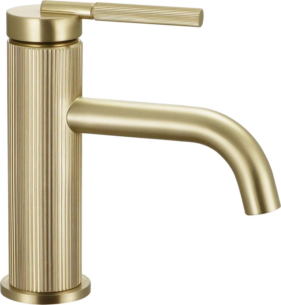Rubinetto da lavabo Rea Serra Brush Gold low