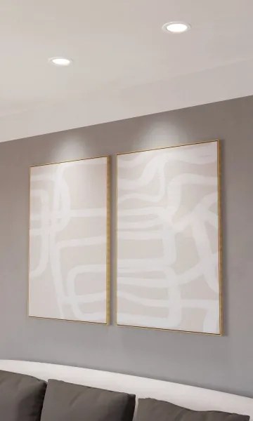 Eglo 901431-LED RGBW Plafoniera da incasso per bagno FUEVA-Z LED/5W/230V 12cm IP44 bianca