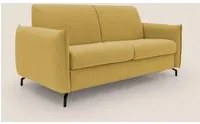 Divano Letto 2 Posti 175x95x96 cm in Tessuto Giallo