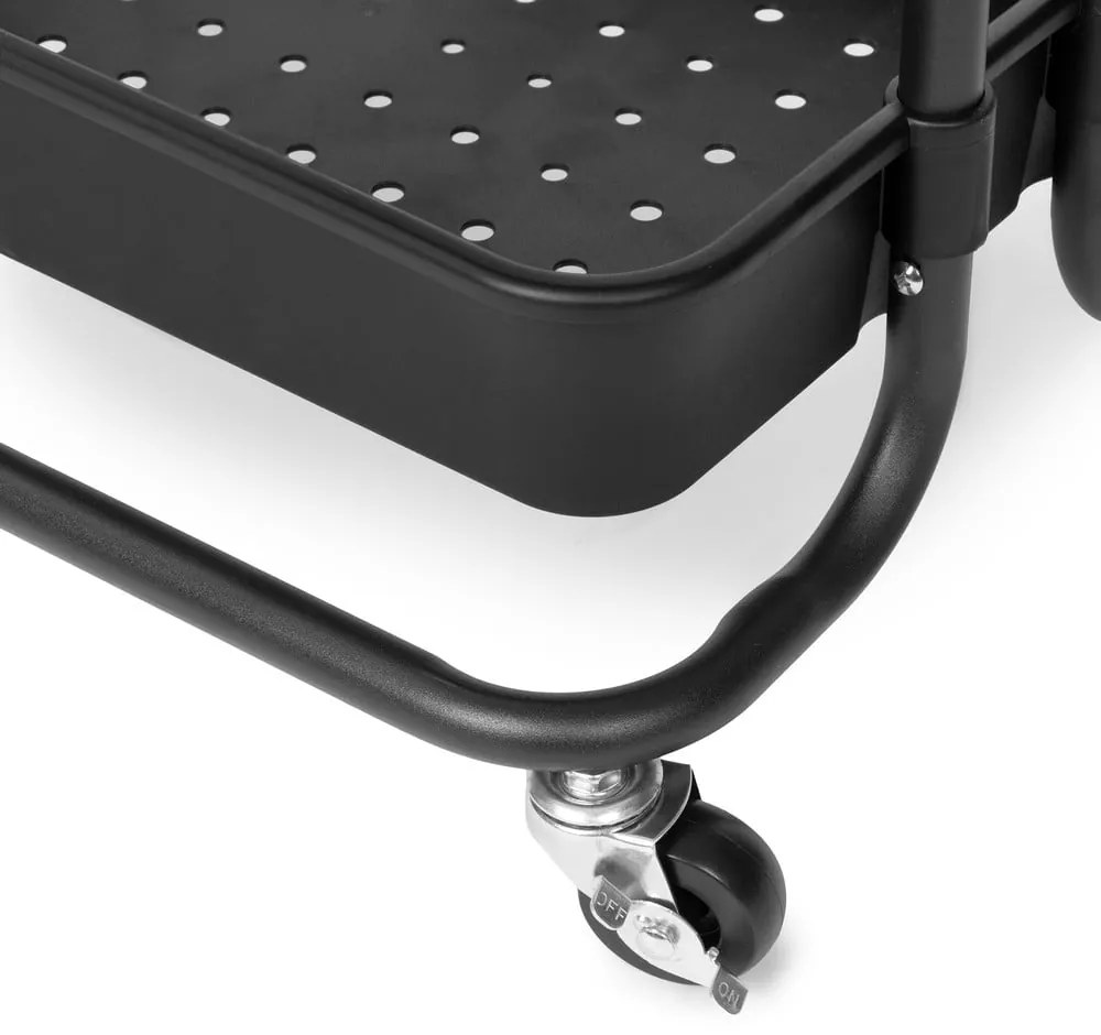 Scaffale mobile in plastica nera 43x36 cm Grena - Compactor