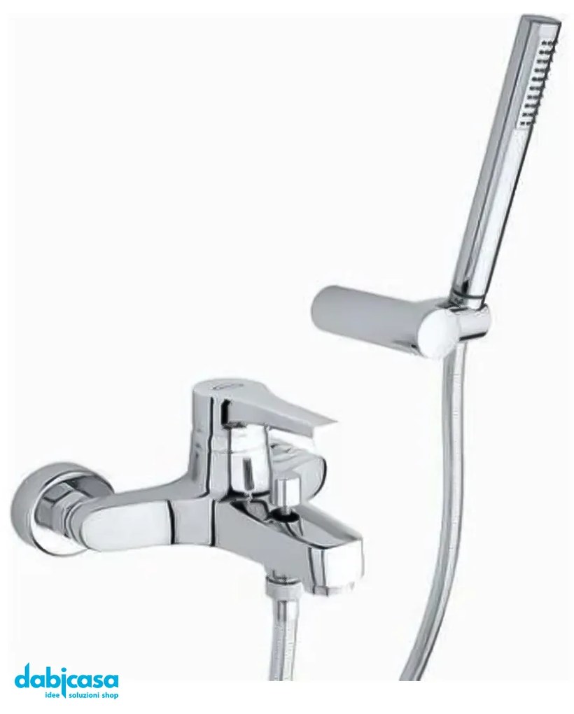 Rubinetteria Jacuzzi "Moonlight" Gruppo Vasca Parete C/Kit Doccetta Cromo Lucido