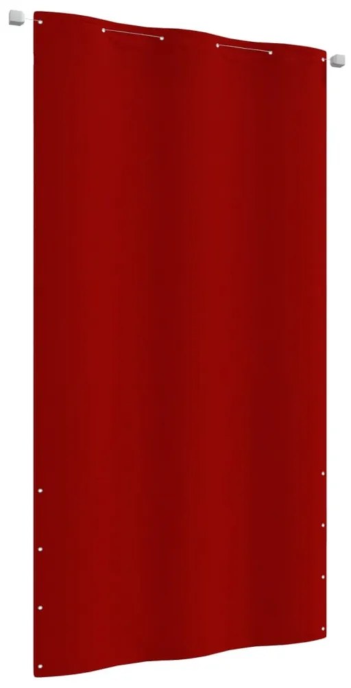 Paravento Per Balcone Rosso 120x240 Cm İn Tessuto Oxford /