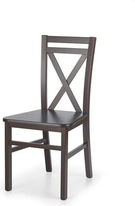 Sedia in legno + MDF Dariusz2 noce scuro - H 90 cm