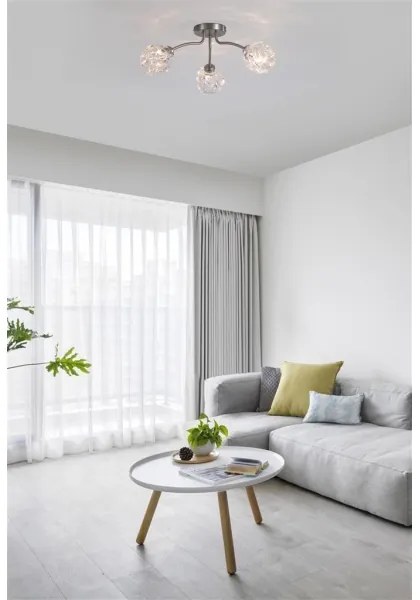 Searchlight 11523-3SN - Lampadario da soffitto ASTRAL 3xG9/33W/230V cromo opaco