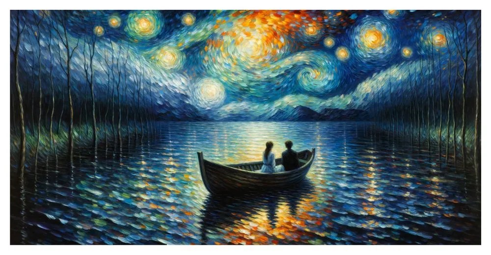 Quadro su tela – Calma serale sulla superficie