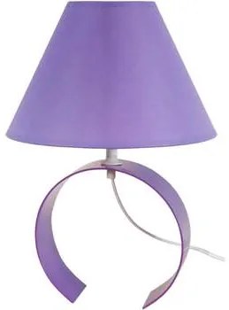 Tosel  Lampade d’ufficio lampada da comodino tondo metallo viola  Tosel