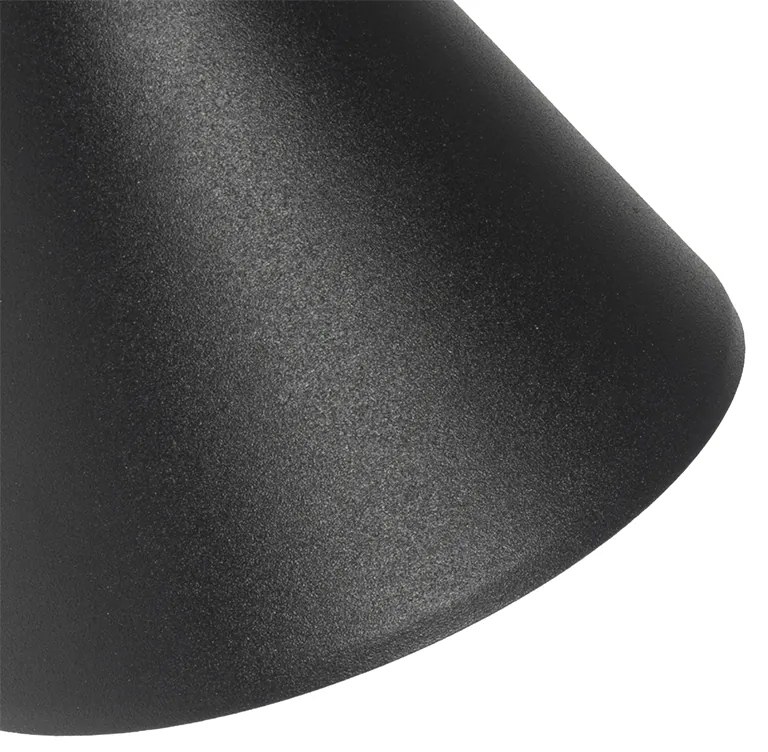 Lampada da parete per esterni moderna nera IP44 orientabile - Ciara