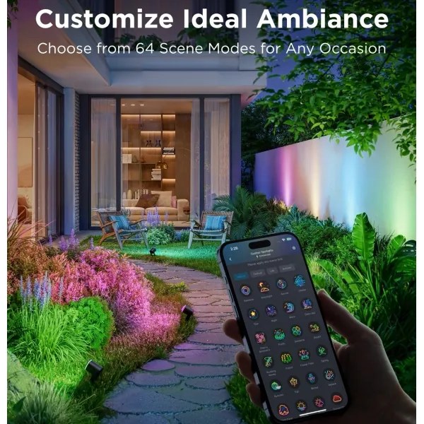 Govee - LED RGBWW Proiettore dimmerabile LED/12W/230V IP67 2700-6500K Wi-Fi