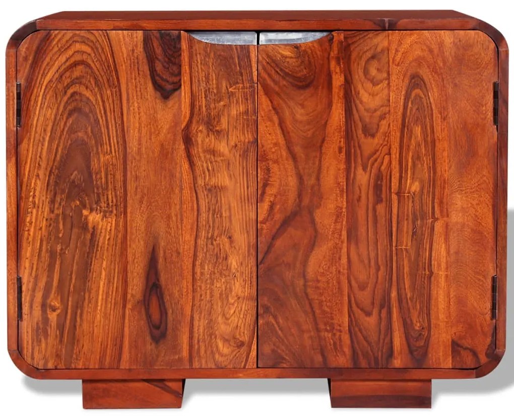 Credenza in Legno Massello di Sheesham 75x35x60 cm