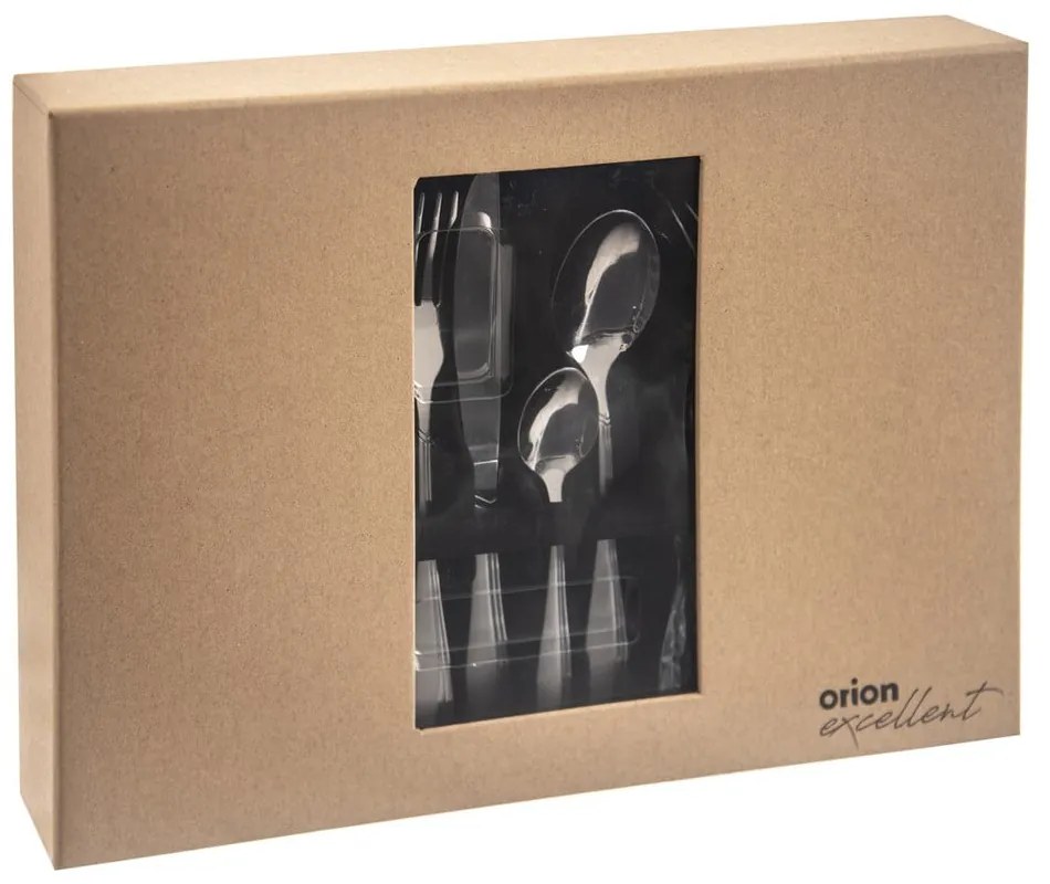 Posate argentate in acciaio inox 24 pz Satin – Orion