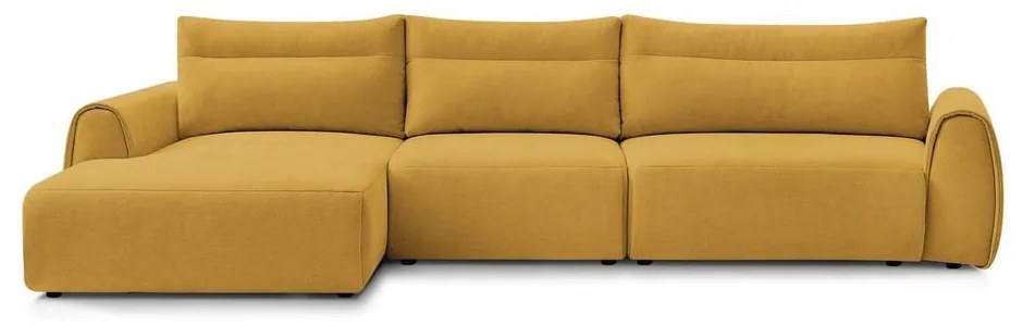 Divano angolare in giallo ocra Aden – Bobochic Paris