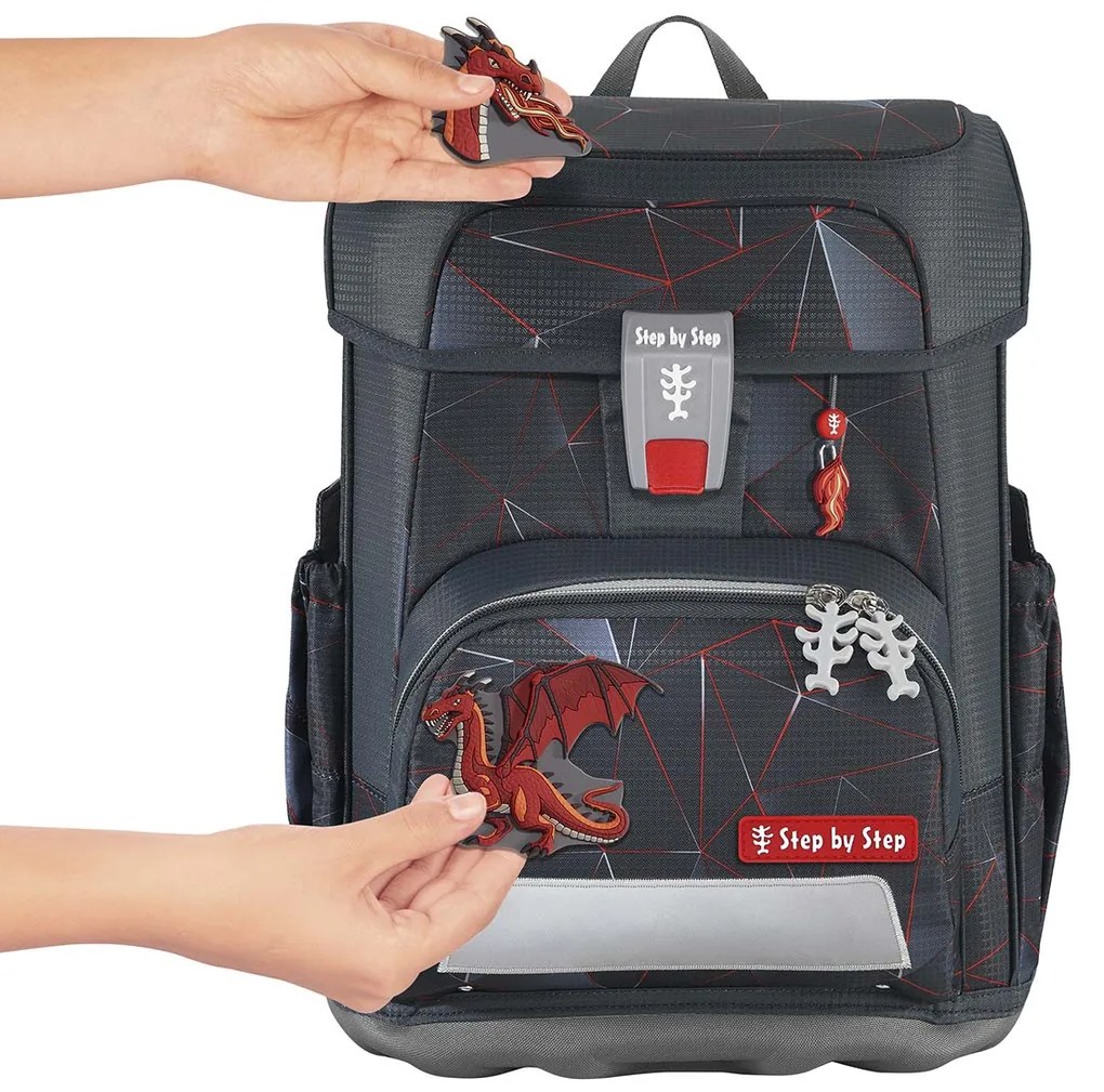 Zaino scuola Step by Step CLOUD, Dragon Drako - set 5 pezzi