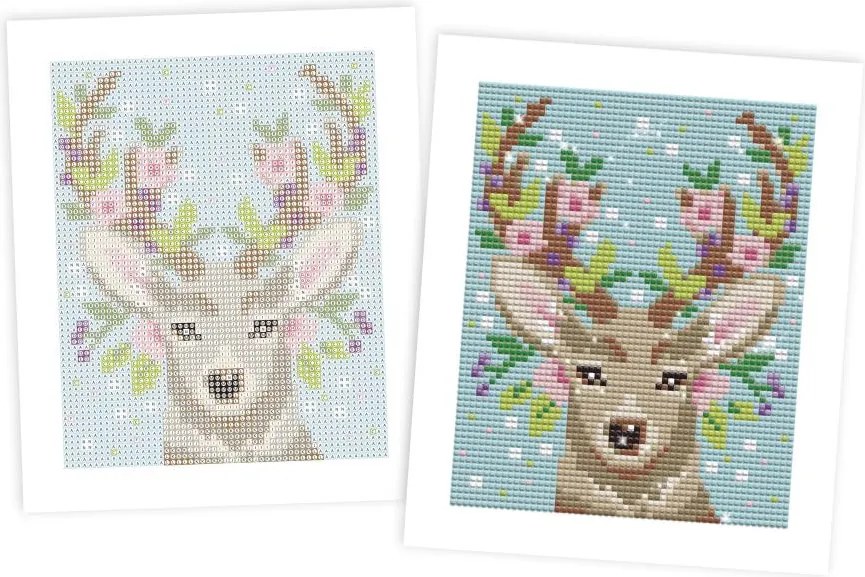 Atelier per bambini maxi - Pittura con strass - Cervo