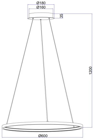 Globo 67192-29B - Lampadario LED su filo RALPH LED/29W/230V