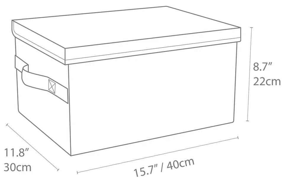 Contenitore blu Wanda, 30 x 20 cm - Bigso Box of Sweden