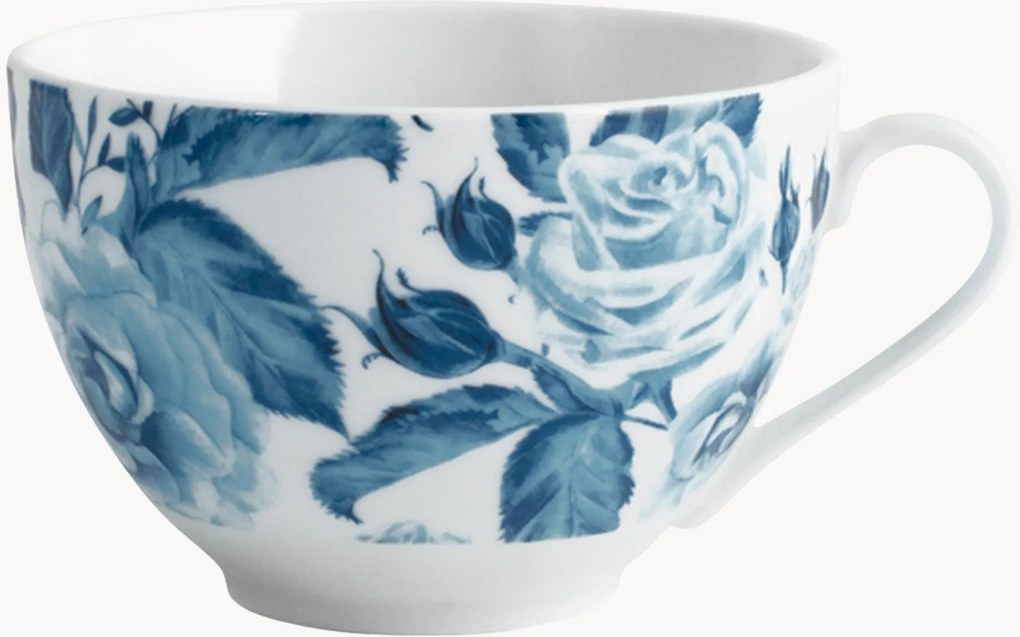 Set di 6 tazze da tè in porcellana Blue Rose