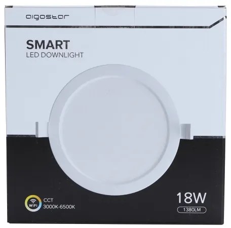 Aigostar - Luce LED da incasso dimmerabile LED/18W/230V Wi-Fi d. 22 cm