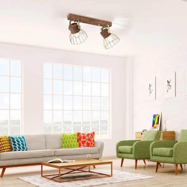 Leuchten Direkt 11487-60 - Faretto ALAMI 2xE27/25W/230V