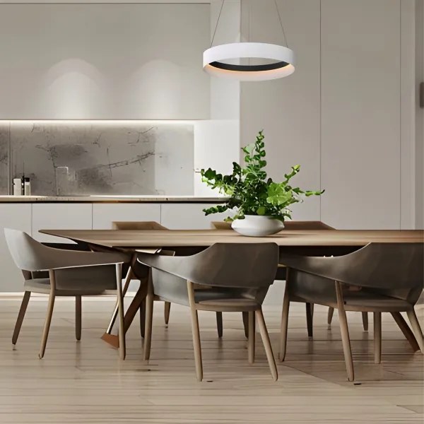 Lampadario LED a sospensione con filo ORBITA LED/52W/230V bianco/nero