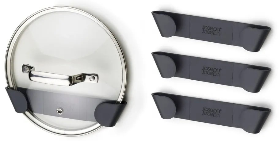 Set di portacoperchi senza foratura in plastica 4 pz CupboardStore – Joseph Joseph