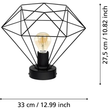 Eglo 43004 - Lampadario a plafone TARBES 1xE27/60W/230V
