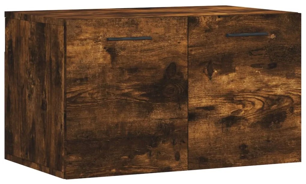 Mobile a parete rovere fumo 60x36,5x35 cm in legno multistrato