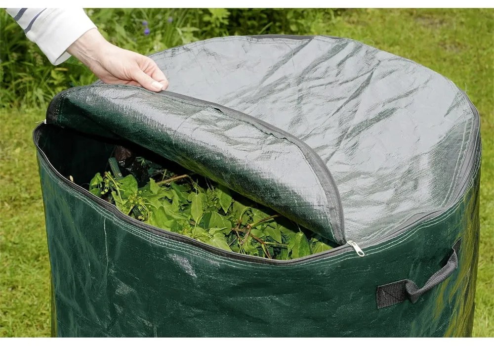 Bidone verde scuro per rifiuti compostabili 275 l - Maximex