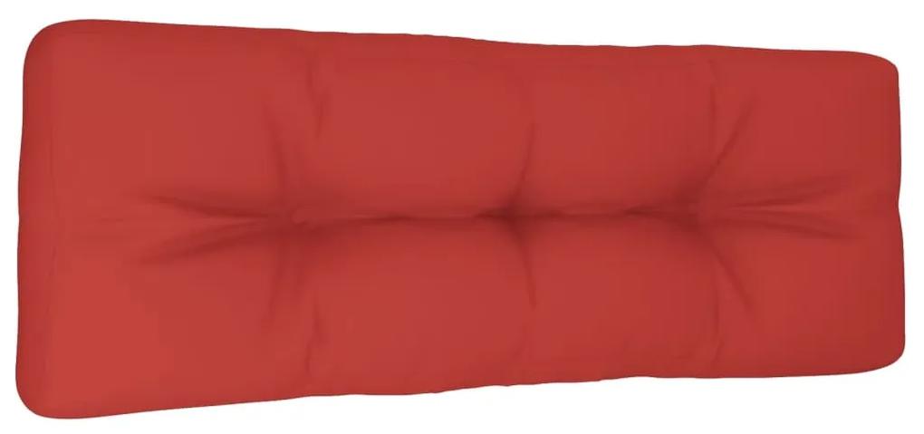 Cuscino per Pallet Rosso 120x40x12 cm in Tessuto