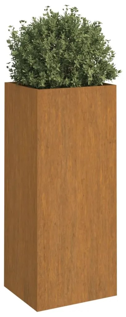 Fioriera 32x27,5x75 cm Acciaio Corten