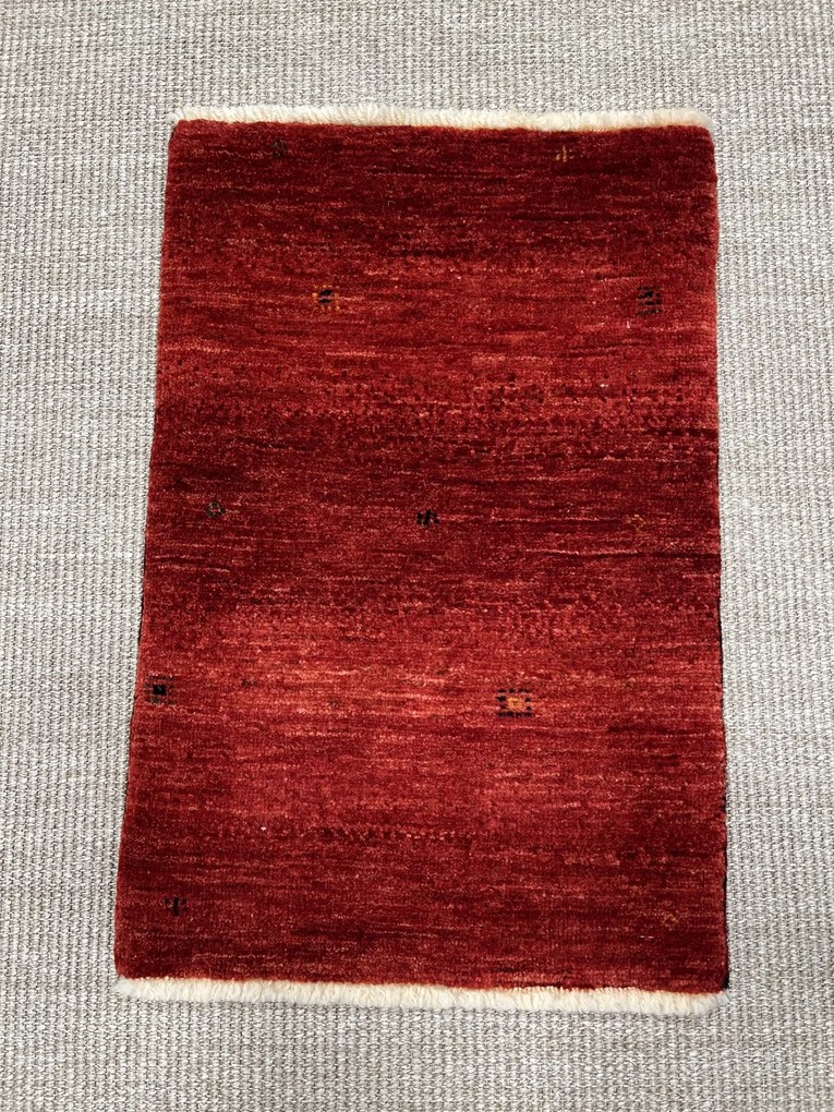 Loribaft Tappeto 60 x 40 Rosso (Iran) Annodato A Mano